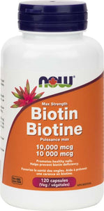 NOW: Biotin 10,000 mcg Veg Capsules