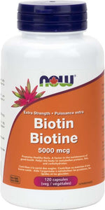 NOW: Biotin 5,000 mcg Veg Capsules