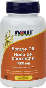 NOW: Borage Oil 1,000 mg Softgels