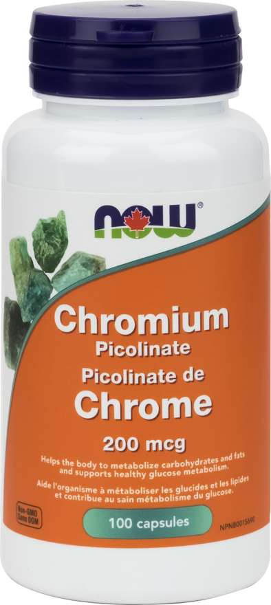 NOW: Chromium Picolinate 200 mcg Capsules