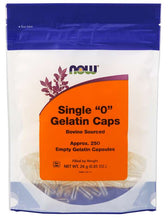 Load image into Gallery viewer, NOW: Empty Gelatin Size 0 Capsules

