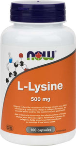 NOW: L-Lysine 500 mg Capsules