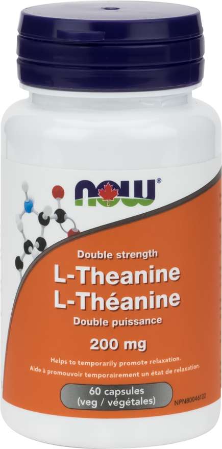 NOW: L-Theanine 200 mg Veg Capsules