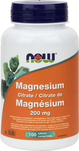 NOW: Magnesium Citrate 200 mg Tablets
