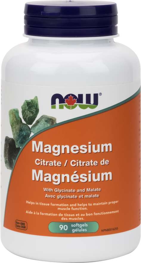 NOW: Magnesium Citrate 134 mg Softgels