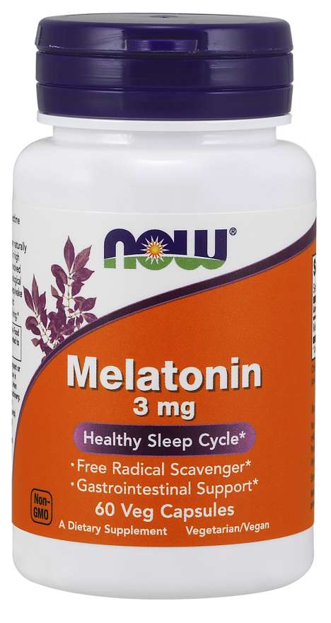 NOW: Melatonin 3 mg Veg Capsules