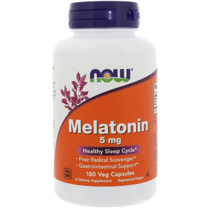 NOW: Melatonin 5 mg Veg Capsules