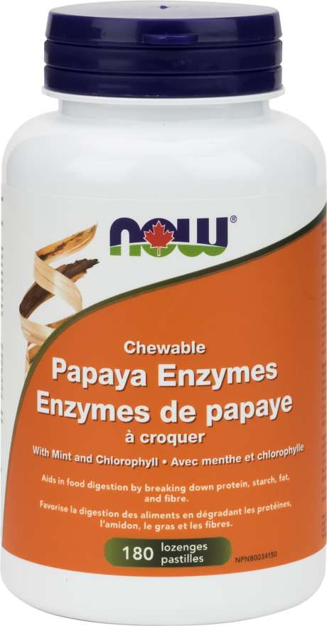 NOW: Papaya Enzymes Chewable Lozenges