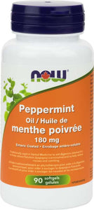 NOW: Peppermint Oil 180 mg Softgels