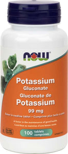 NOW: Potassium Gluconate 99 mg Tablets