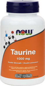 NOW: Taurine 1,000 mg Veg Capsules
