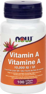 NOW: Vitamin A 10,000 IU Softgels
