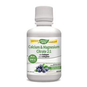 Nature's Way: Calcium & Magnesium Citrate 2:1 with Collagen, Blueberry