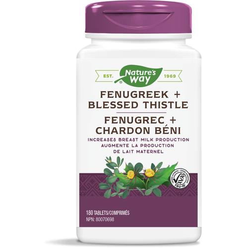 Nature's Way: Fenugreek + Blessed Thistle / 180 tablets