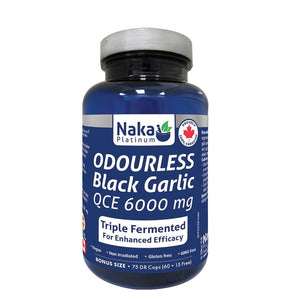 Naka: Odourless Black Garlic - 75 Capsules
