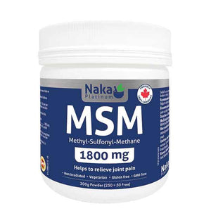 Naka: MSM 1800mg - 300g Powder