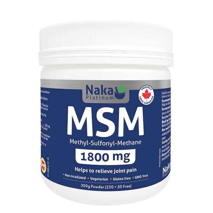 Naka: MSM 1800mg - 300g Powder