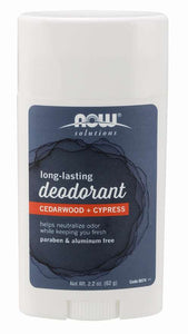 NOW: Long-Lasting Deodorant Stick, Cedarwood + Cypress