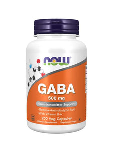NOW: GABA 500 mg Veg Capsules