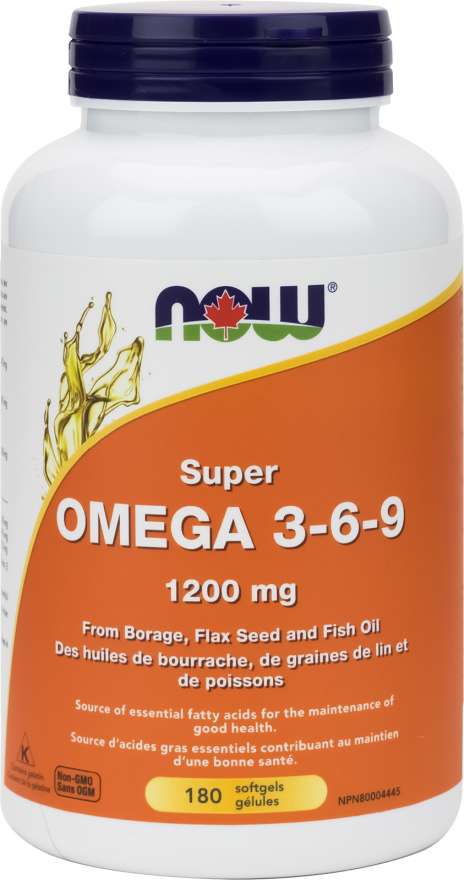 NOW: Super Omega 3-6-9 1200 mg Softgels