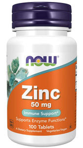 Now: Zinc 50 mg Tablets