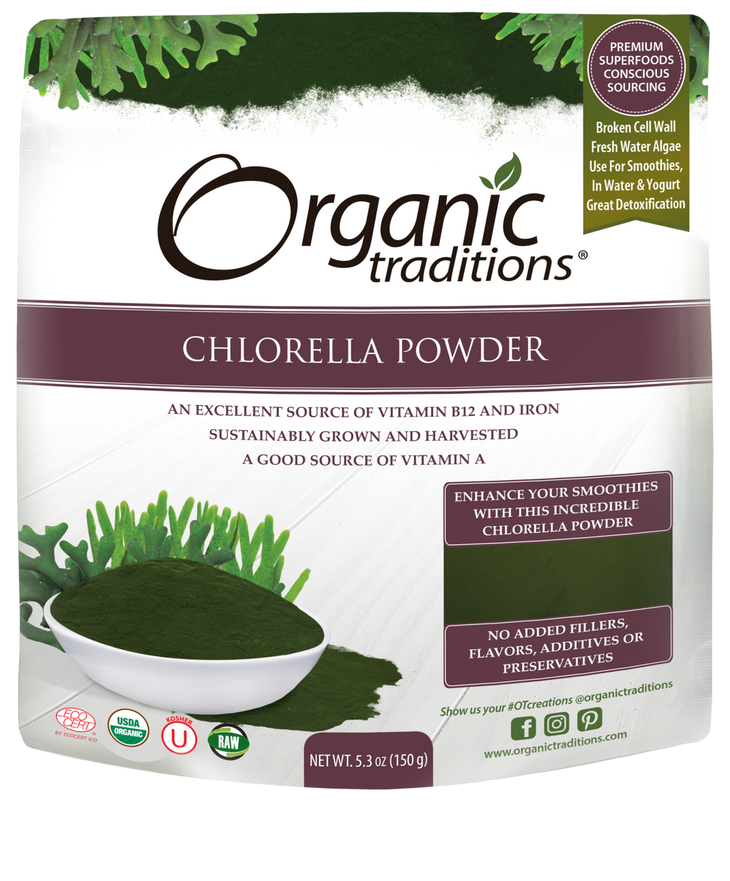 Organic Traditions: Organic Chlorella Powder