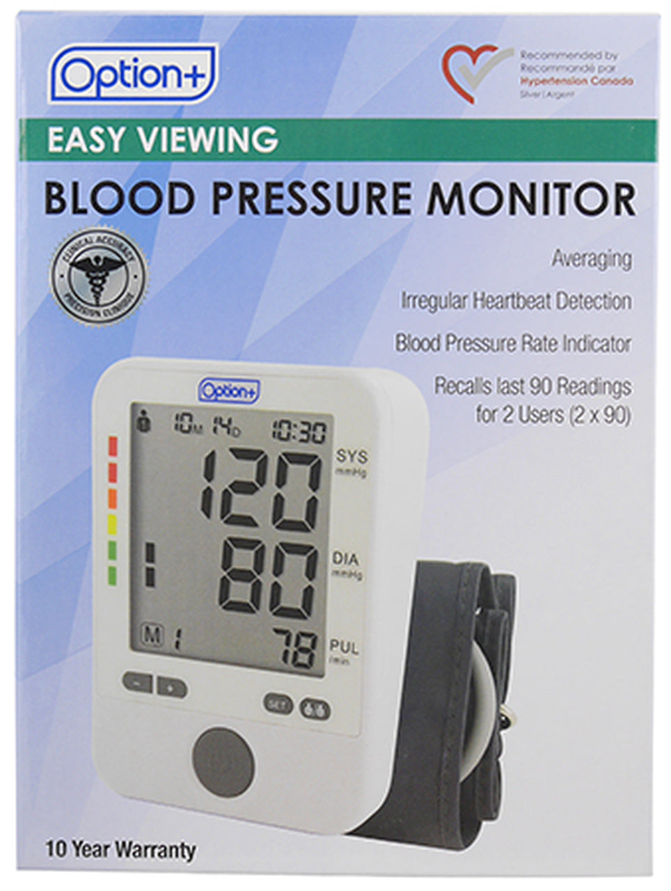 Option+: Easy Viewing Blood Pressure Monitor