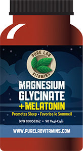 Pure Lab Vitamins: Magnesium Glycinate +Melatonin