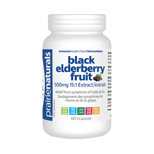 Prairie Naturals: Black Elderberry Fruit 500mg 15:1 Extract