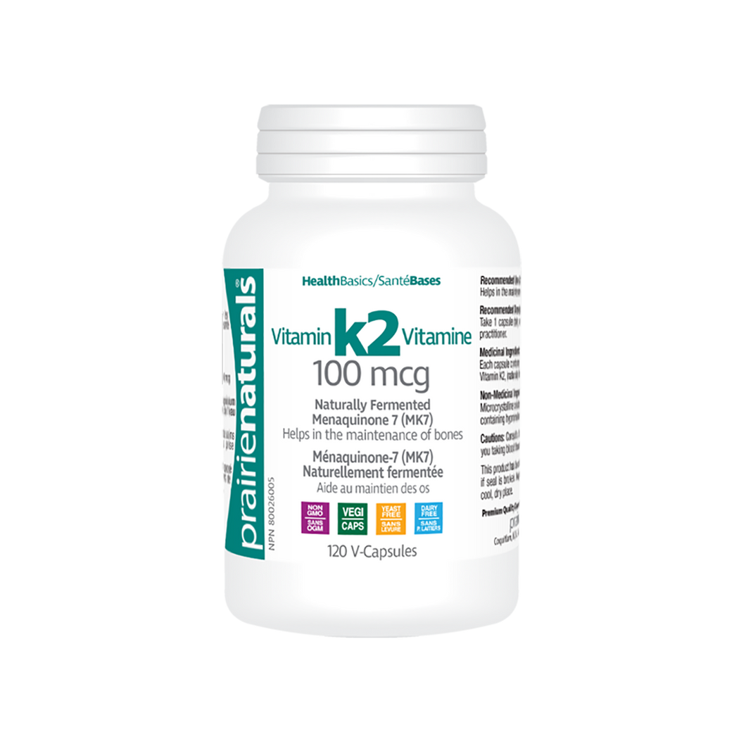 Prairie Naturals: Vitamin K2 100 Mcg