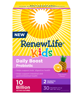 Renew Life®: Kids Daily Boost Probiotic, Fruit Punch Flavour 10 Billion Active Cultures