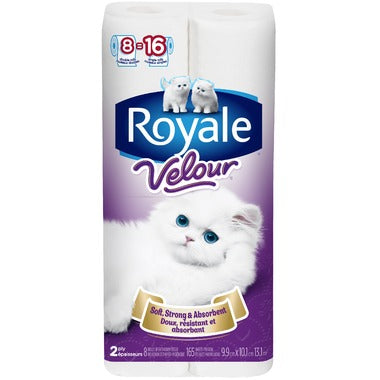 Royale: Velour 2-Ply Bathroom Tissue