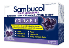 Load image into Gallery viewer, Sambucol: Cold &amp; Flu Softgels
