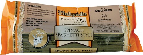 Tinkyada: Spinach Spaghetti