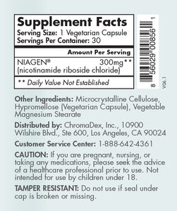 Tru Niagen: Tru Niagen® 300mg