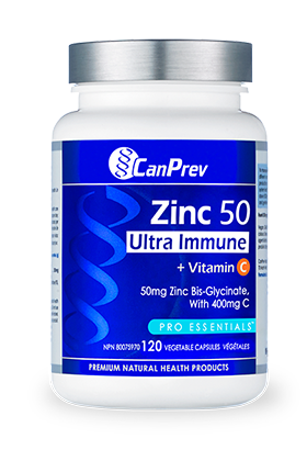 Canprev: Zinc 50 Ultra Immune + Vitamin C