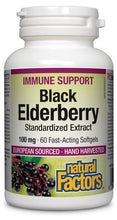 Load image into Gallery viewer, Natural Factors: Black Elderberry 100mg
