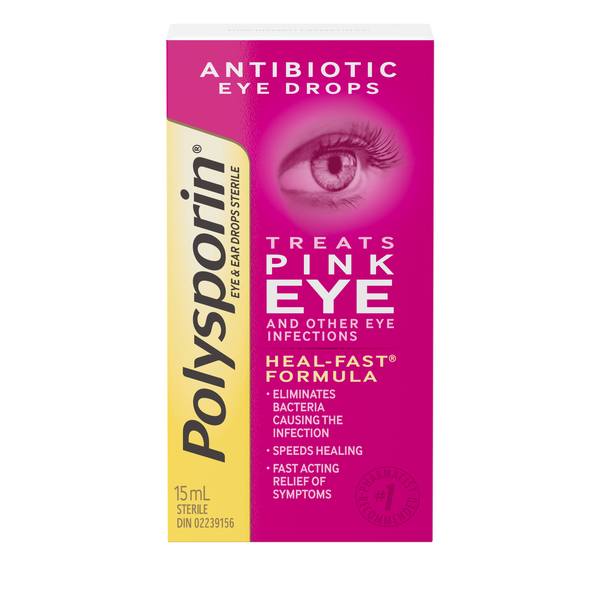 Polysporin: Pink Eye Antibiotic Drops