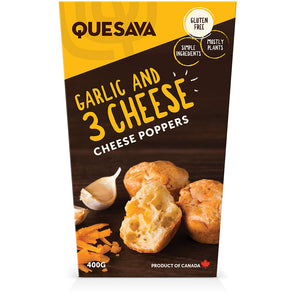 Quesava Garlic & 3 Cheese Poppers