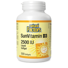 Load image into Gallery viewer, Natural Factors: SunVitamin  D3 2500 IU

